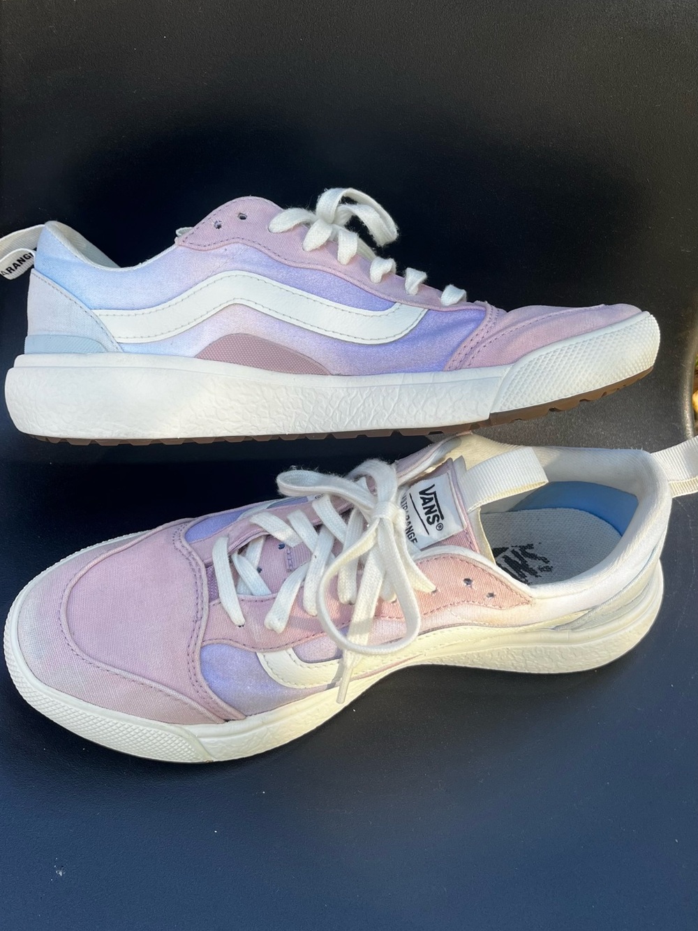 Vans UltraRange EXO SE sneakers in Pink, white and blue ombre size 9.5
